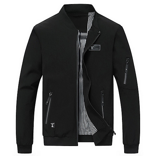 Men's Daily Spring & Fall / Winter Plus Size Regular Jacket, Contemporary Stand Long Sleeve Polyester Black / Blue / Gray / Loose
Men's Daily Spring & Fall / Winter Plus Size Regular Jacket, Contemporary Stand Long Sleeve Polyester Black / Blue / Gray / Loose