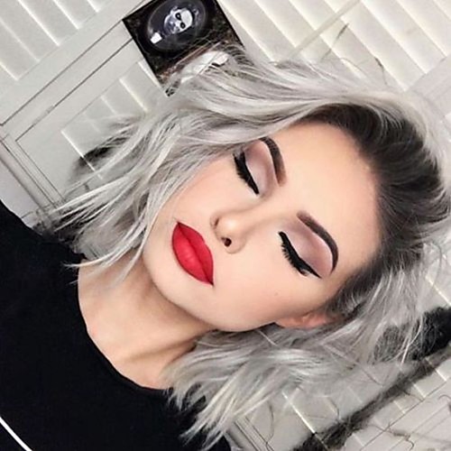 Synthetic Lace Front Wig Wavy Bob Pixie Cut Lace Front Wig Ombre Short Grey Synthetic Hair 14 inch Women's Party Synthetic Gray Ombre
Synthetic Lace Front Wig Wavy Bob Pixie Cut Lace Front Wig Ombre Short Grey Synthetic Hair 14 inch Women's Party Synthetic Gray Ombre