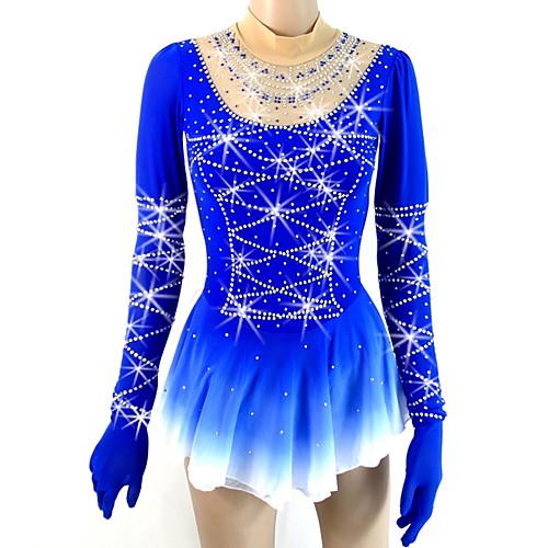 Figure Skating Dress Women's Girls' Ice Skating Dress Blue Halo Dyeing Spandex Micro-elastic Professional Competition Skating Wear Handmade Sequin Long Sleeve Figure Skating
Figure Skating Dress Women's Girls' Ice Skating Dress Blue Halo Dyeing Spandex Micro-elastic Professional Competition Skating Wear Handmade Sequin Long Sleeve Figure Skating