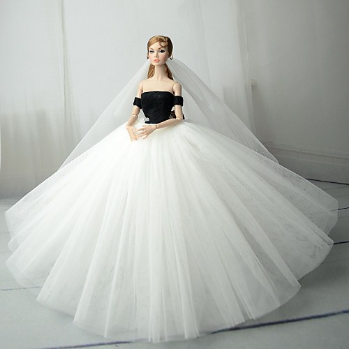 Doll accessories Doll Clothes Doll Dress Wedding Dress Party / Evening Dresses Wedding Ball Gown Tulle Lace Cotton Blend Silk / Cotton Blend For 11.5 Inch Doll Handmade Toy for Girl's Birthday Gifts
Doll accessories Doll Clothes Doll Dress Wedding Dress Party / Evening Dresses Wedding Ball Gown Tulle Lace Cotton Blend Silk / Cotton Blend For 11.5 Inch Doll Handmade Toy for Girl's Birthday Gifts