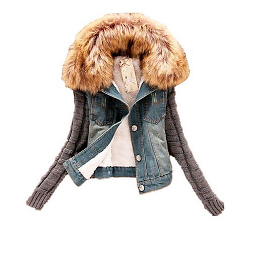 Women's Solid Colored Basic Fall & Winter Denim Jacket Short Daily Long Sleeve Polyester Coat Tops Blue
Women's Solid Colored Basic Fall & Winter Denim Jacket Short Daily Long Sleeve Polyester Coat Tops Blue