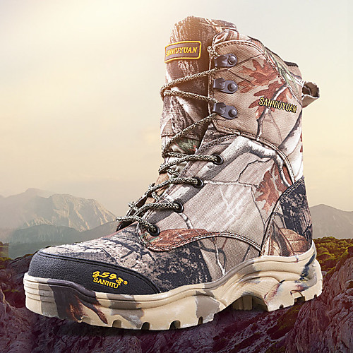 Men's Hiking Shoes Hiking Boots Anti-Slip Waterproof Windproof Nondeformable High-Top Camo / Camouflage Hunting Hiking Military / Tactical Autumn / Fall Winter Spring Camouflage
Men's Hiking Shoes Hiking Boots Anti-Slip Waterproof Windproof Nondeformable High-Top Camo / Camouflage Hunting Hiking Military / Tactical Autumn / Fall Winter Spring Camouflage