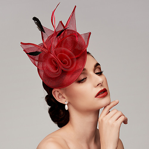 Feather / Net Kentucky Derby Hat / Fascinators / Headpiece with Feather / Floral / Flower 1pc Wedding / Horse Race / Ladies Day Headpiece
Feather / Net Kentucky Derby Hat / Fascinators / Headpiece with Feather / Floral / Flower 1pc Wedding / Horse Race / Ladies Day Headpiece
