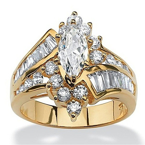 Women's Ring Cubic Zirconia 1pc Gold Silver Resin Copper Rhinestone Round irregular Ladies Stylish Luxury Wedding Party Jewelry Layered Stylish Marquise Cut Crown
Women's Ring Cubic Zirconia 1pc Gold Silver Resin Copper Rhinestone Round irregular Ladies Stylish Luxury Wedding Party Jewelry Layered Stylish Marquise Cut Crown