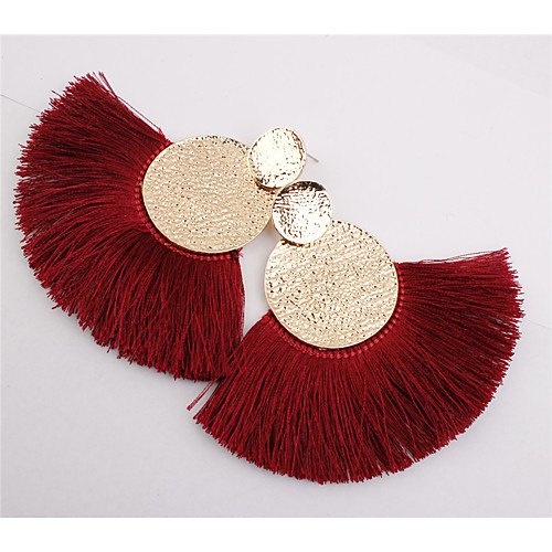 Women's Drop Earrings fan earrings Raffia Earrings Tassel Fringe Ladies Geometric Elegant Fashion European Earrings Jewelry Wine / White / Black For Causal Daily 1 Pair
Women's Drop Earrings fan earrings Raffia Earrings Tassel Fringe Ladies Geometric Elegant Fashion European Earrings Jewelry Wine / White / Black For Causal Daily 1 Pair