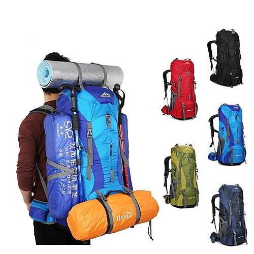 75 L Hiking Backpack Rucksack Lightweight Breathable Rain Waterproof Professional Outdoor Hiking Camping Travel Nylon Red Green Blue / Wear Resistance
75 L Hiking Backpack Rucksack Lightweight Breathable Rain Waterproof Professional Outdoor Hiking Camping Travel Nylon Red Green Blue / Wear Resistance