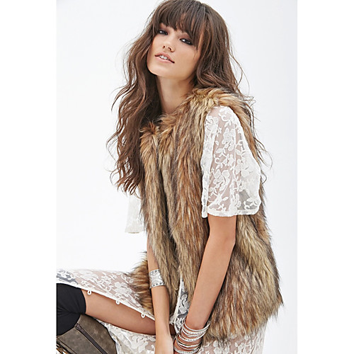 Sleeveless Vests Faux Fur Wedding / Party / Evening Women's Wrap With Solid
Sleeveless Vests Faux Fur Wedding / Party / Evening Women's Wrap With Solid