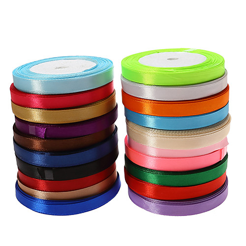 Creative Solid Color Ribbon Satin Wedding Ribbons Piece/Set Satin Ribbon Unique Wedding Décor Decorate favor holder Decorate gift box
Creative Solid Color Ribbon Satin Wedding Ribbons Piece/Set Satin Ribbon Unique Wedding Décor Decorate favor holder Decorate gift box
