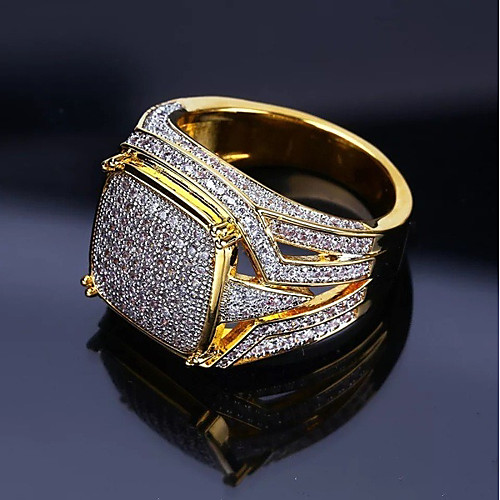 Ring Cubic Zirconia Classic Gold Copper Rhinestone Stylish Luxury Hip Hop 1pc 7 8 9 10 11 / Men's
Ring Cubic Zirconia Classic Gold Copper Rhinestone Stylish Luxury Hip Hop 1pc 7 8 9 10 11 / Men's