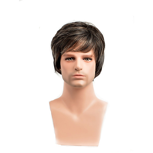 Synthetic Wig Straight Asymmetrical Wig Short Black / Brown Synthetic Hair 20 inch Men's Youth Brown
Synthetic Wig Straight Asymmetrical Wig Short Black / Brown Synthetic Hair 20 inch Men's Youth Brown