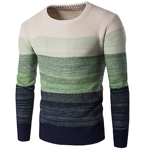 Men's Daily / Going out Basic Color Block Long Sleeve Slim Long Pullover Sweater Jumper, Round Neck Fall / Winter Wine / Blue / Green M / L / XL
Men's Daily / Going out Basic Color Block Long Sleeve Slim Long Pullover Sweater Jumper, Round Neck Fall / Winter Wine / Blue / Green M / L / XL