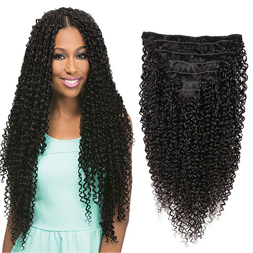 Clip In / On Hair Extensions Human Hair 7 PCS Pack Straight Natural Black Hair Extensions
Clip In / On Hair Extensions Human Hair 7 PCS Pack Straight Natural Black Hair Extensions