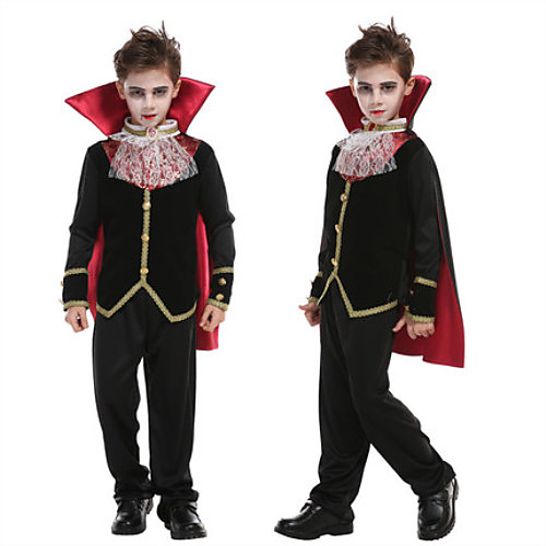 Vampire Cosplay Costume Masquerade Teenager Boys' More Uniforms Halloween Halloween Masquerade Festival / Holiday 75g / m2 Polyester Knit Stretch Satin Black Easy Carnival Costumes Simple / Coat
Vampire Cosplay Costume Masquerade Teenager Boys' More Uniforms Halloween Halloween Masquerade Festival / Holiday 75g / m2 Polyester Knit Stretch Satin Black Easy Carnival Costumes Simple / Coat