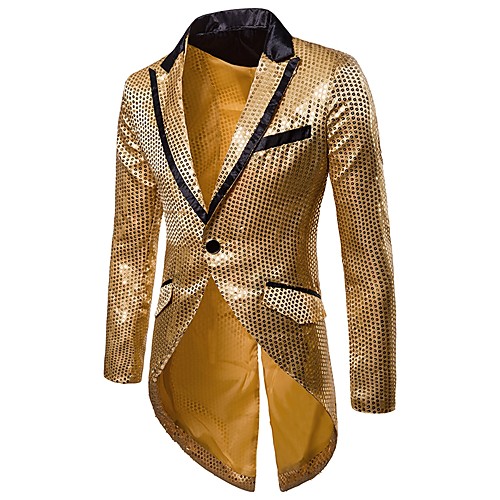 Black / Red / Gold Solid Colored Regular Fit Polyester Men's Suit - V Neck / Party / Sequins / Winter / Long Sleeve / Streetwear
Black / Red / Gold Solid Colored Regular Fit Polyester Men's Suit - V Neck / Party / Sequins / Winter / Long Sleeve / Streetwear