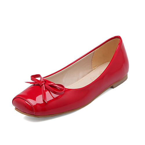 Women's Patent Leather Spring & Summer Casual / British Flats Flat Heel Square Toe Bowknot Black / Beige / Red
Women's Patent Leather Spring & Summer Casual / British Flats Flat Heel Square Toe Bowknot Black / Beige / Red