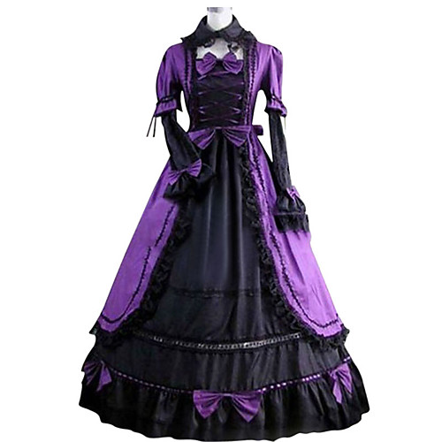 Victorian 18th Century Dress Party Costume Masquerade Women's Satin Costume Purple Vintage Cosplay Party Prom Short Sleeve Floor Length Plus Size Customized
Victorian 18th Century Dress Party Costume Masquerade Women's Satin Costume Purple Vintage Cosplay Party Prom Short Sleeve Floor Length Plus Size Customized