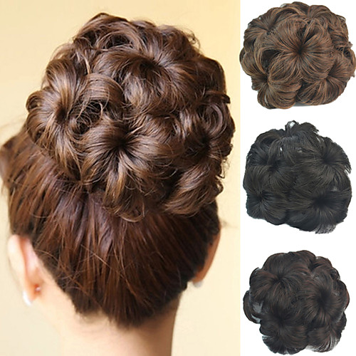 Wedding Bridal Updo Chignon Bun Flower Clip Synthetic Culry Hair Extensions More Colors
Wedding Bridal Updo Chignon Bun Flower Clip Synthetic Culry Hair Extensions More Colors