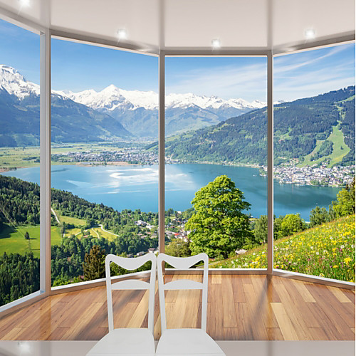 Mural Canvas Wall Covering Beautiful 3D View of Louis Lake Landscape - Removable Wall Mural Self-Adhesive Large Wallpaper
Mural Canvas Wall Covering Beautiful 3D View of Louis Lake Landscape - Removable Wall Mural Self-Adhesive Large Wallpaper