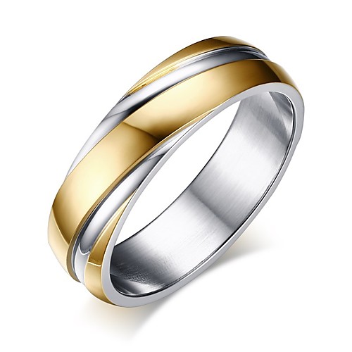 Men's Band Ring Groove Rings 1pc Gold Titanium Steel Simple Gift Holiday Jewelry Classic Two tone
Men's Band Ring Groove Rings 1pc Gold Titanium Steel Simple Gift Holiday Jewelry Classic Two tone