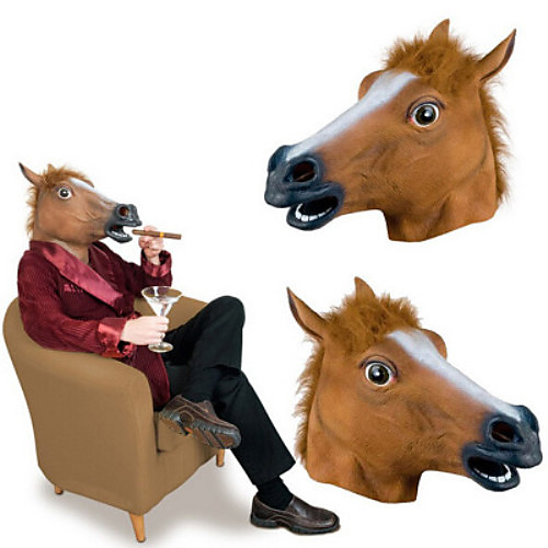 Horse Head Halloween Mask Halloween Prop Horse Horror Rubber Glue Adults' Men's Women's Toy Gift 1 pcs
Horse Head Halloween Mask Halloween Prop Horse Horror Rubber Glue Adults' Men's Women's Toy Gift 1 pcs