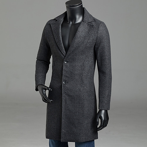 Men's Overcoat Solid Colored Fall Peaked Lapel Coat Regular Daily Long Sleeve Wool Coat Tops Black
Men's Overcoat Solid Colored Fall Peaked Lapel Coat Regular Daily Long Sleeve Wool Coat Tops Black