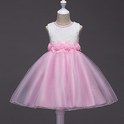 Princess Knee Length Wedding / Birthday / Pageant Flower Girl Dresses - Organza / Polyester Sleeveless Jewel Neck with Sash / Ribbon
Princess Knee Length Wedding / Birthday / Pageant Flower Girl Dresses - Organza / Polyester Sleeveless Jewel Neck with Sash / Ribbon
