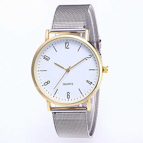 

Women's Wrist Watch Quartz Stainless Steel Silver Chronograph Cute Casual Watch Analog Bangle Elegant - Black Silver Rose Gold One Year Battery Life / SSUO 377