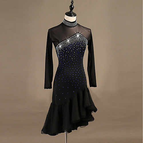 Latin Dance Dress Crystals / Rhinestones Women's Performance Long Sleeve Spandex
Latin Dance Dress Crystals / Rhinestones Women's Performance Long Sleeve Spandex