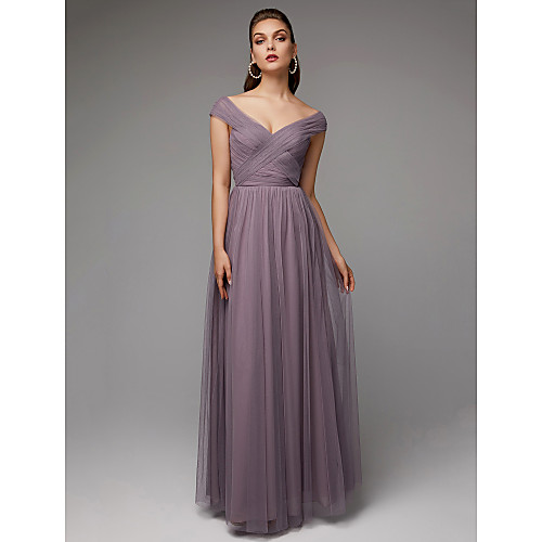 A-Line Elegant & Luxurious Elegant Formal Evening Black Tie Gala Dress V Neck Sleeveless Floor Length Chiffon Tulle with Criss Cross Pleats 2021
A-Line Elegant & Luxurious Elegant Formal Evening Black Tie Gala Dress V Neck Sleeveless Floor Length Chiffon Tulle with Criss Cross Pleats 2021