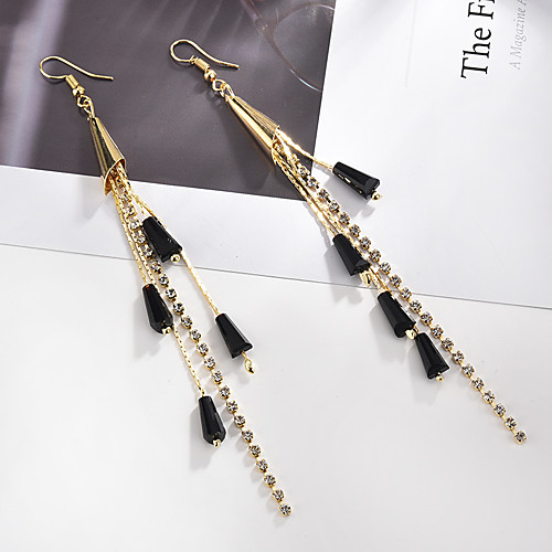 Women's Cubic Zirconia Drop Earrings Long Ladies Vintage Boho Elegant Rhinestone Earrings Jewelry Gold For Ceremony Evening Party 1 Pair
Women's Cubic Zirconia Drop Earrings Long Ladies Vintage Boho Elegant Rhinestone Earrings Jewelry Gold For Ceremony Evening Party 1 Pair
