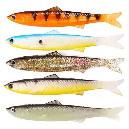 5 pcs Fishing Lures Soft Bait Shad Easy to Use Floating Bass Trout Pike Sea Fishing Fly Fishing Bait Casting
5 pcs Fishing Lures Soft Bait Shad Easy to Use Floating Bass Trout Pike Sea Fishing Fly Fishing Bait Casting