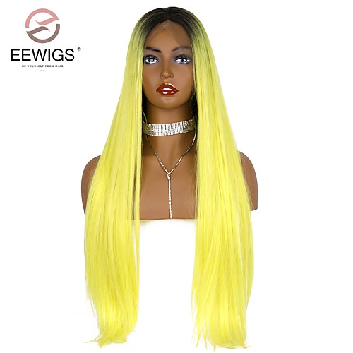 Synthetic Lace Front Wig kinky Straight Natural Straight Middle Part Glueless Lace Front Lace Front Wig Blonde Long Yellow Synthetic Hair 26 inch Women's with Baby Hair Party Women Blonde EEWigs
Synthetic Lace Front Wig kinky Straight Natural Straight Middle Part Glueless Lace Front Lace Front Wig Blonde Long Yellow Synthetic Hair 26 inch Women's with Baby Hair Party Women Blonde EEWigs