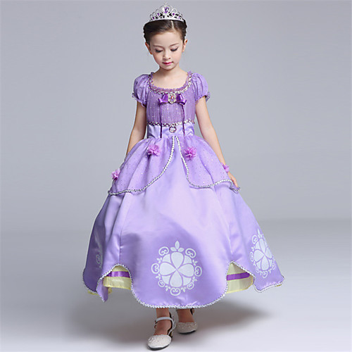 Sofia Dress Cosplay Costume Flower Girl Dress Kids Girls' A-Line Slip Cartoon Cute Christmas Halloween Children's Day Festival / Holiday Light Purple / Purple (With Accessories) Carnival Costumes
Sofia Dress Cosplay Costume Flower Girl Dress Kids Girls' A-Line Slip Cartoon Cute Christmas Halloween Children's Day Festival / Holiday Light Purple / Purple (With Accessories) Carnival Costumes