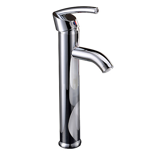 

Bathroom Sink Faucet - Standard Chrome Vessel One Hole / Single Handle One HoleBath Taps