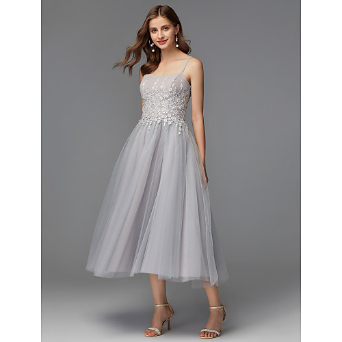 A-Line Elegant Homecoming Prom Dress Spaghetti Strap Sleeveless Tea Length Satin Jersey with Appliques 2021
A-Line Elegant Homecoming Prom Dress Spaghetti Strap Sleeveless Tea Length Satin Jersey with Appliques 2021