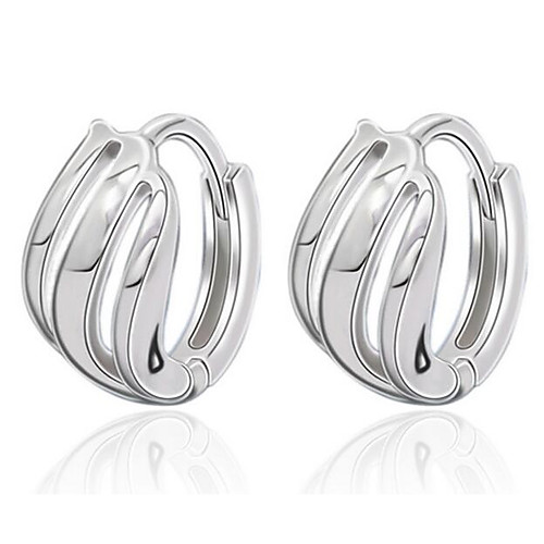 Women's Hoop Earrings Huggie Earrings Classic Cheap Romantic Earrings Jewelry Silver For Wedding Daily 1 Pair
Women's Hoop Earrings Huggie Earrings Classic Cheap Romantic Earrings Jewelry Silver For Wedding Daily 1 Pair