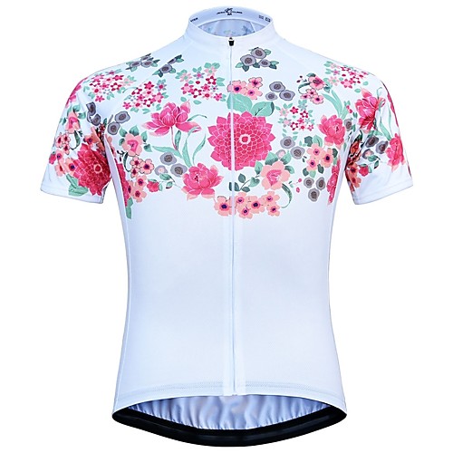 JESOCYCLING Women's Short Sleeve Cycling Jersey White Black Floral Botanical Bike Jersey Top Mountain Bike MTB Road Bike Cycling Breathable Quick Dry Moisture Wicking Sports Clothing Apparel
JESOCYCLING Women's Short Sleeve Cycling Jersey White Black Floral Botanical Bike Jersey Top Mountain Bike MTB Road Bike Cycling Breathable Quick Dry Moisture Wicking Sports Clothing Apparel