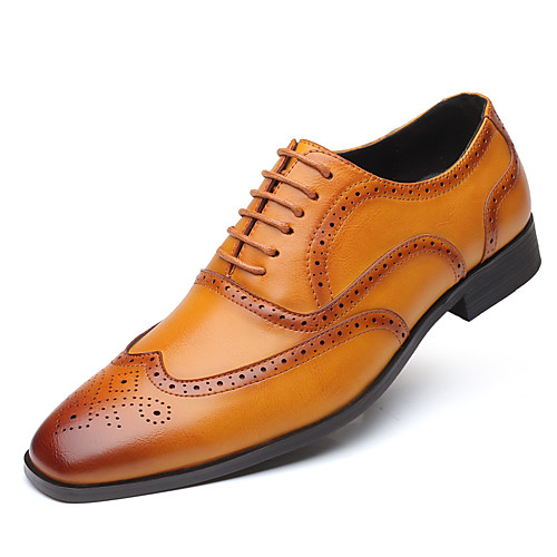 Men's Business Wedding Party & Evening Oxfords Walking Shoes Leather Height-increasing Light Brown / Dark Brown / Black
Men's Business Wedding Party & Evening Oxfords Walking Shoes Leather Height-increasing Light Brown / Dark Brown / Black