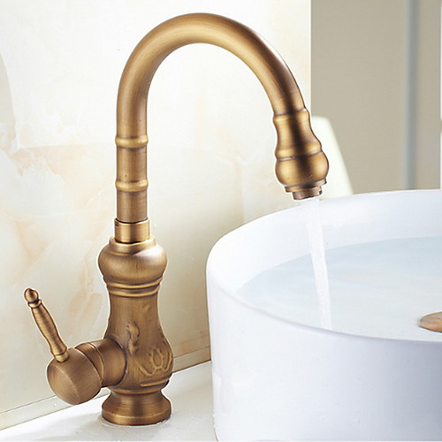

Kitchen faucet - Single Handle One Hole Antique Copper Standard Spout / Tall / ­High Arc Other Contemporary / Ordinary Kitchen Taps / Brass