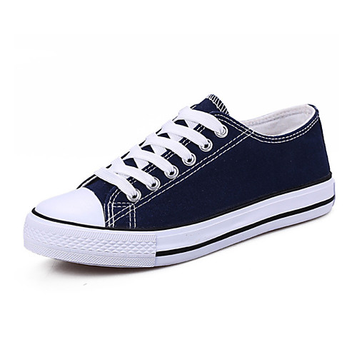 Women's Canvas Fall & Winter Sneakers Flat Heel Round Toe Black / Red / Blue
Women's Canvas Fall & Winter Sneakers Flat Heel Round Toe Black / Red / Blue