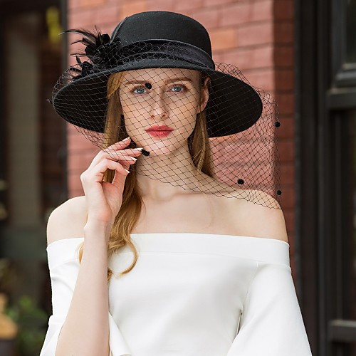 100% Wool Kentucky Derby Hat / Hats with Rhinestone / Feather 1pc Casual / Daily Wear Headpiece
100% Wool Kentucky Derby Hat / Hats with Rhinestone / Feather 1pc Casual / Daily Wear Headpiece