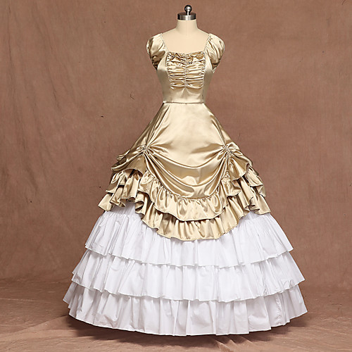 Vintage Cosplay Lolita Vacation Dress Dress Prom Dress Women's Silk Costume Emerald Green / White / Black Vintage Cosplay Party Stage Sleeveless Floor Length Plus Size
Vintage Cosplay Lolita Vacation Dress Dress Prom Dress Women's Silk Costume Emerald Green / White / Black Vintage Cosplay Party Stage Sleeveless Floor Length Plus Size