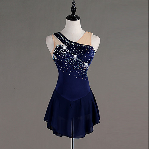 Figure Skating Dress Crystals / Rhinestones Women's Girls' Training Sleeveless High Chinlon Tulle
Figure Skating Dress Crystals / Rhinestones Women's Girls' Training Sleeveless High Chinlon Tulle