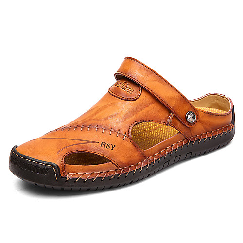 Men's Comfort Shoes Spring / Summer Casual Beach Sandals Walking Shoes Cowhide Breathable Dark Brown / Brown / Black
Men's Comfort Shoes Spring / Summer Casual Beach Sandals Walking Shoes Cowhide Breathable Dark Brown / Brown / Black