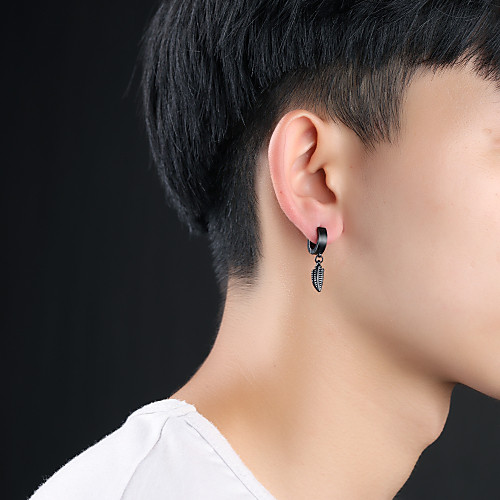 Men's Stud Earrings Classic Korean Platinum Plated Gold Plated Earrings Jewelry Black / White / Gold For Daily 1 Pair
Men's Stud Earrings Classic Korean Platinum Plated Gold Plated Earrings Jewelry Black / White / Gold For Daily 1 Pair