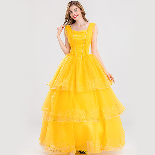 Belle Cosplay Costume Women's Movie Cosplay Dresses Vacation Dress Yellow Dress Christmas Halloween Carnival Tulle Silk / Cotton Blend
Belle Cosplay Costume Women's Movie Cosplay Dresses Vacation Dress Yellow Dress Christmas Halloween Carnival Tulle Silk / Cotton Blend