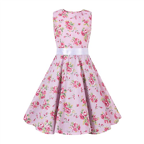 Audrey Hepburn Dresses Floral Style 1950s Hepburn Vintage Dress JSK / Jumper Skirt Rockabilly Prom Dress Girls' Kid's Costume Pink Vintage Cosplay Party / Evening Family Gathering Festival Sleeveless
Audrey Hepburn Dresses Floral Style 1950s Hepburn Vintage Dress JSK / Jumper Skirt Rockabilly Prom Dress Girls' Kid's Costume Pink Vintage Cosplay Party / Evening Family Gathering Festival Sleeveless