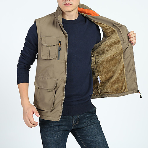 Men's Hiking Jacket Fishing Vest Hiking Fleece Vest Winter Outdoor Solid Color Thermal Warm Lightweight Windproof Breathable Outerwear Vest / Gilet Top Single Slider Hunting Fishing Climbing Army
Men's Hiking Jacket Fishing Vest Hiking Fleece Vest Winter Outdoor Solid Color Thermal Warm Lightweight Windproof Breathable Outerwear Vest / Gilet Top Single Slider Hunting Fishing Climbing Army
