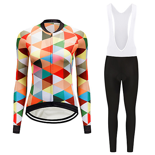 FirtySnow Women's Long Sleeve Cycling Jersey with Bib Tights White Black Plaid / Checkered Bike Clothing Suit Thermal / Warm Windproof Fleece Lining Winter Sports Polyester Plaid / Checkered Mountain
FirtySnow Women's Long Sleeve Cycling Jersey with Bib Tights White Black Plaid / Checkered Bike Clothing Suit Thermal / Warm Windproof Fleece Lining Winter Sports Polyester Plaid / Checkered Mountain