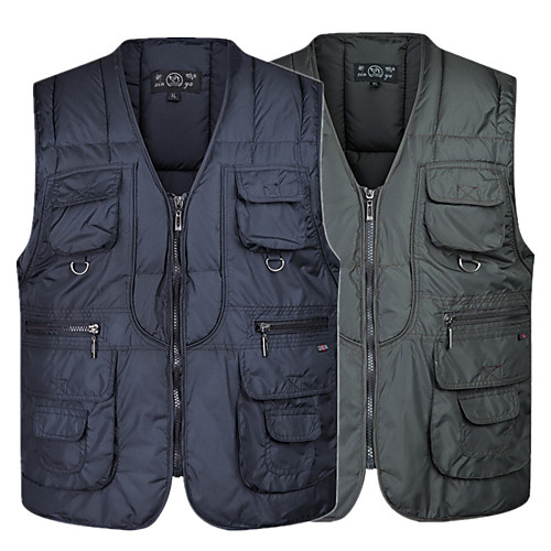 Men's Hiking Vest / Gilet Fishing Vest Outdoor Solid Color Lightweight Breathable Quick Dry Sweat-wicking Jacket Top Single Slider Hunting Fishing Hiking Army Green Dark Blue
Men's Hiking Vest / Gilet Fishing Vest Outdoor Solid Color Lightweight Breathable Quick Dry Sweat-wicking Jacket Top Single Slider Hunting Fishing Hiking Army Green Dark Blue